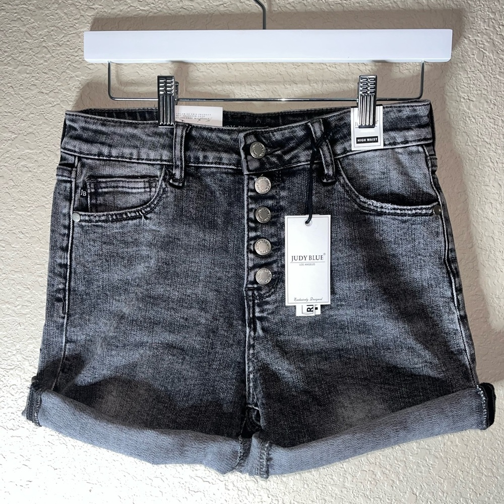 Judy Blue Women's Dark Gray Jean Shorts